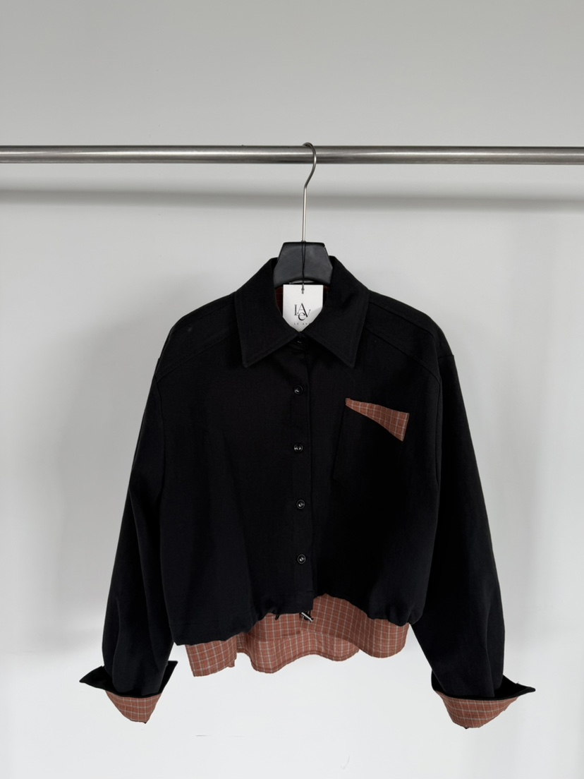 LE AVE韓國東大門直郵女士新品職業時尚26春夏休閑人氣夾克LE AVE夾克圖色1