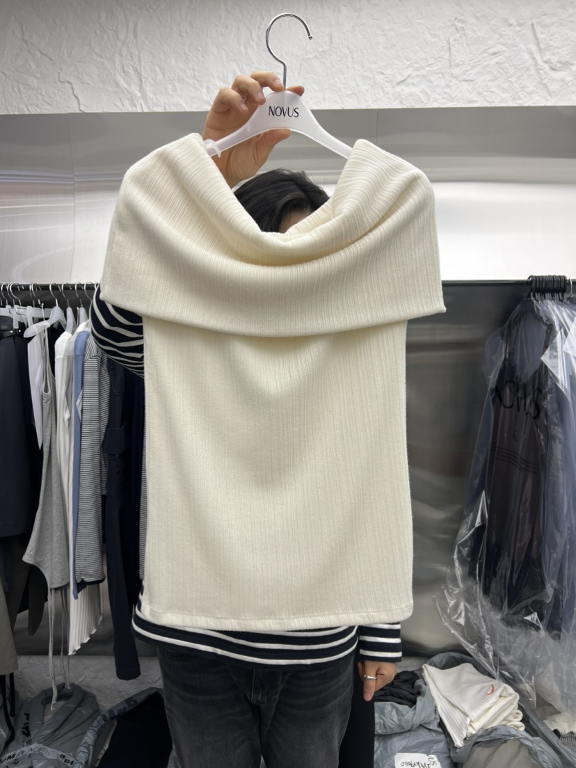 NOVUS韓國東大門直郵女裝新款人氣推薦熱賣休閑職業26春夏T恤NOVUST恤圖色1