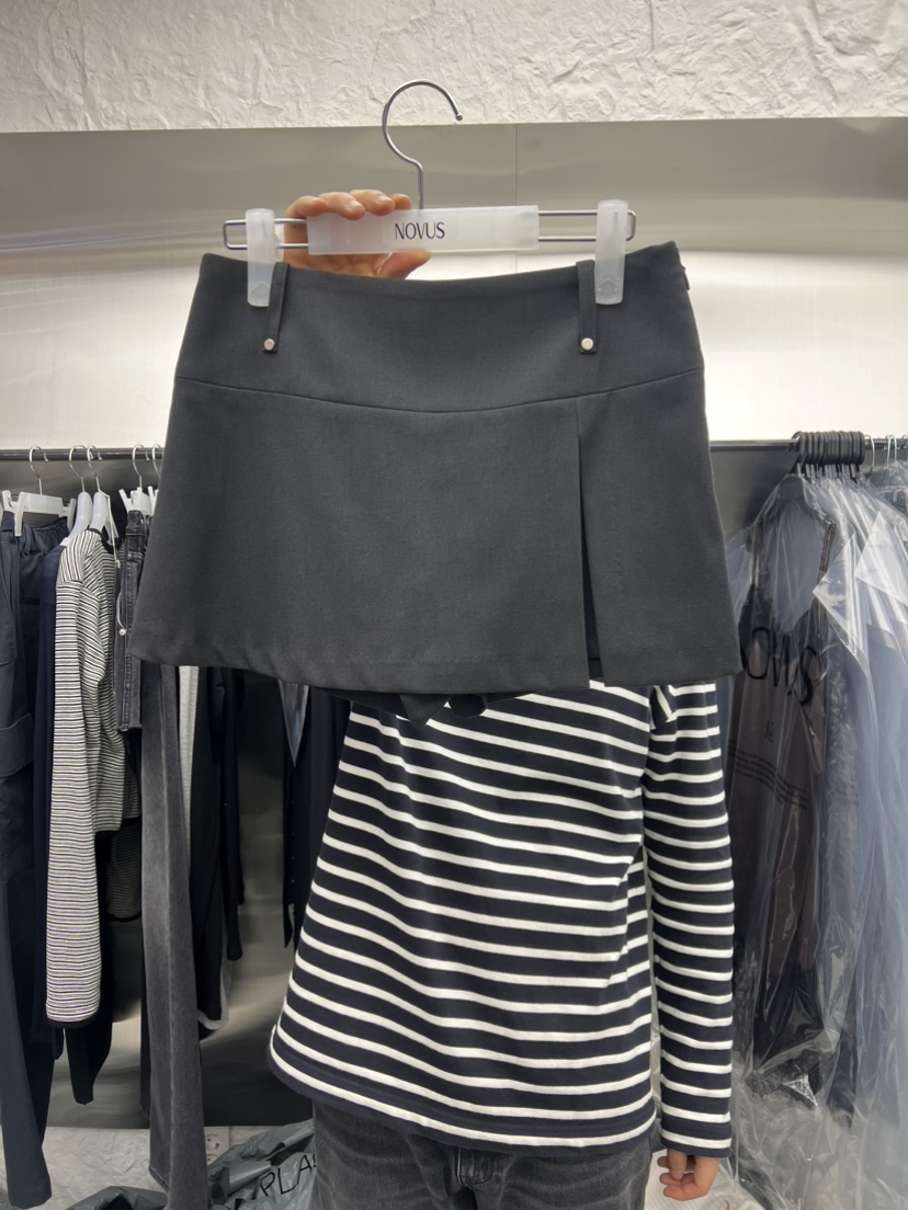 NOVUS韓國東大門直郵女士新款休閑時尚人氣職業推薦26春夏裙褲NOVUS裙褲圖色1