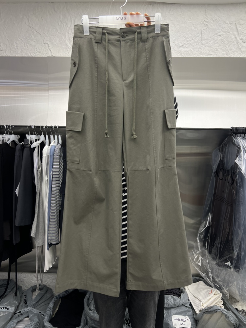 NOVUS韓國直郵女裝新品人氣26春夏熱賣時尚休閑褲工裝喇叭NOVUS休閑褲圖色1