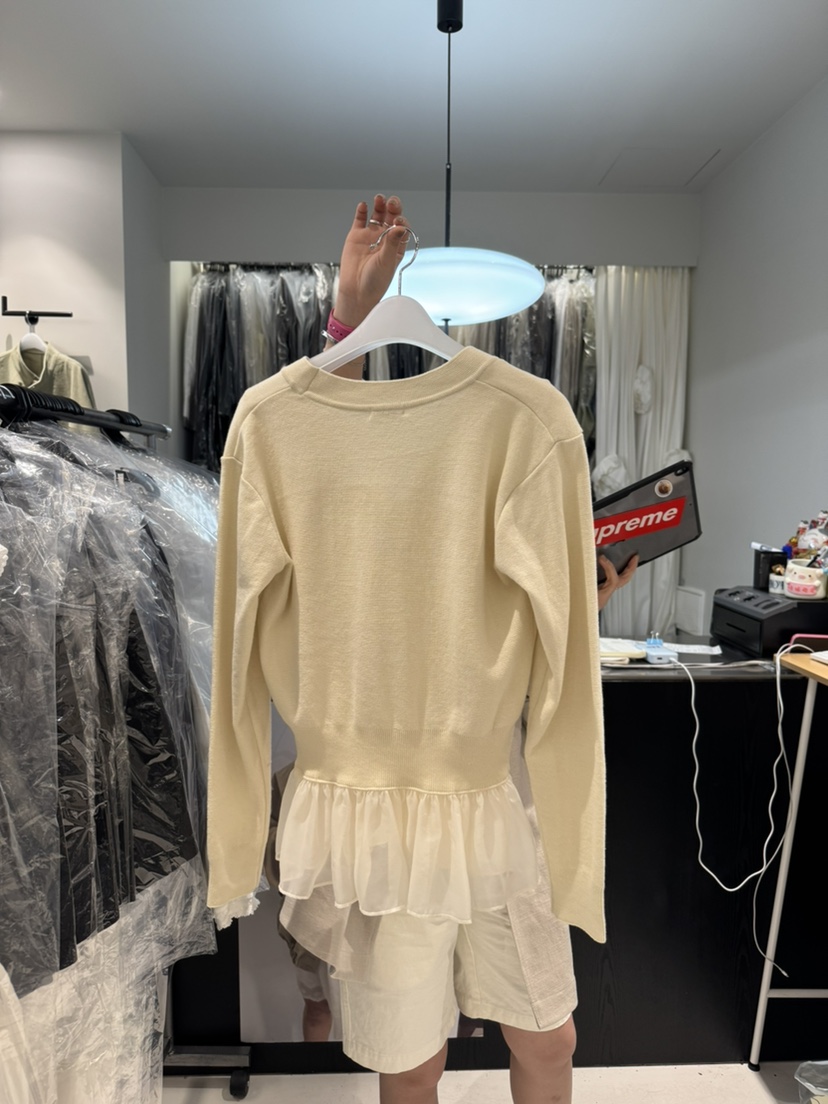 OLI SEOUL韓國東大門直郵女裝新品人氣休閑針織衫雪紡開衫OLI SEOUL針織衫