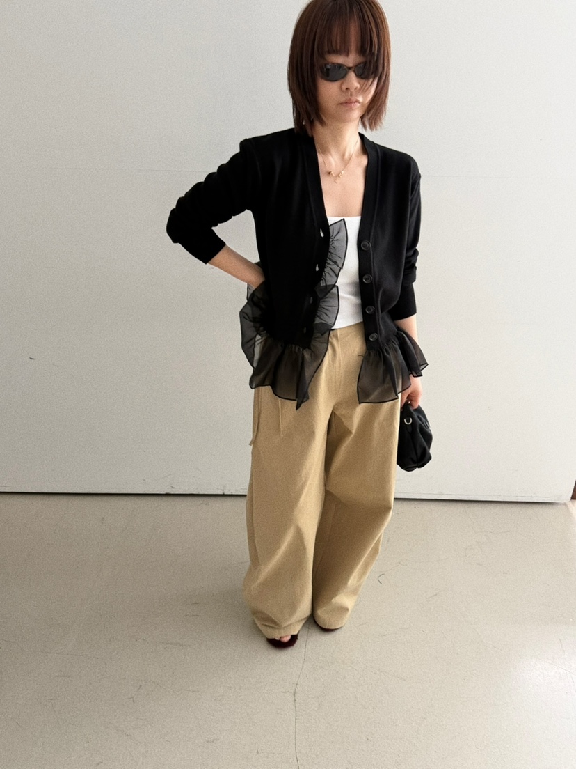 OLI SEOUL韓國東大門直郵女裝新品人氣休閑針織衫雪紡開衫OLI SEOUL針織衫