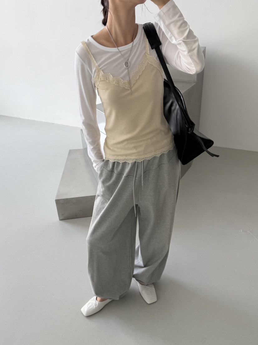 KARE/WEREPIECE韓國東大門代購女裝新品職業長袖T恤天絲蕾絲KARE/WEREPIECE長袖T恤