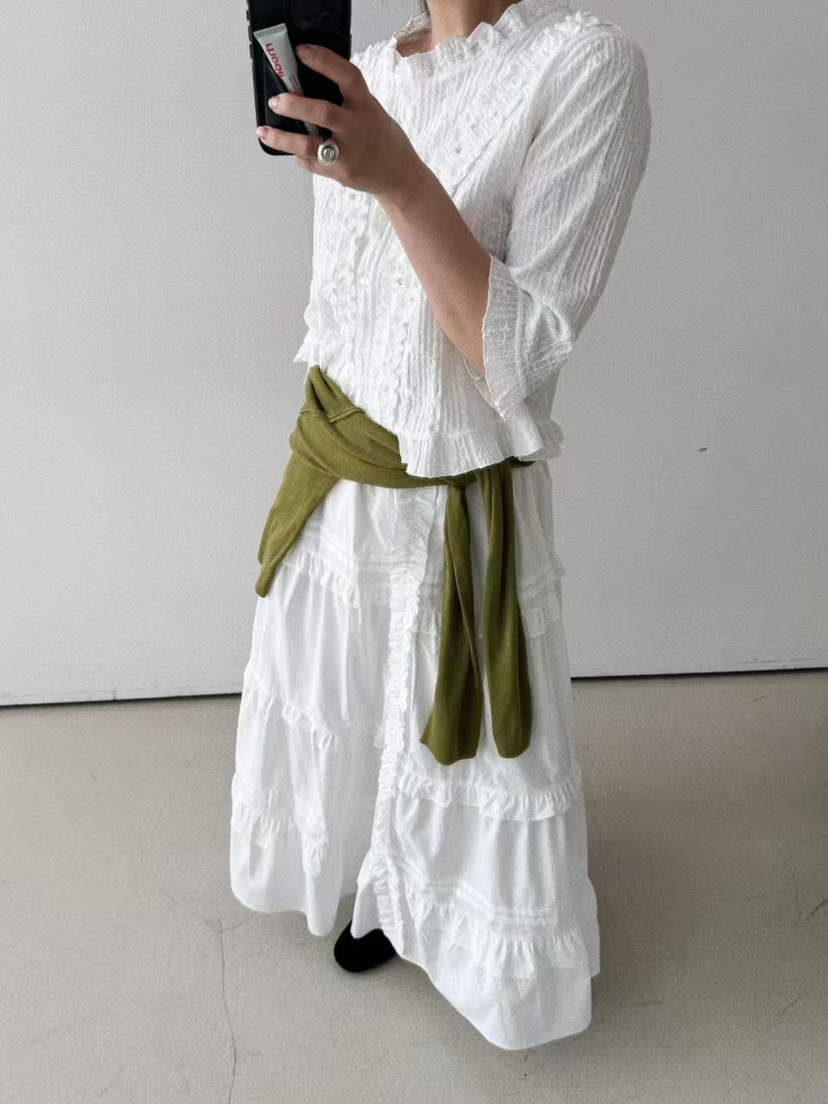 OLI SEOUL韓國直郵實拍女裝新品人氣推薦休閑時尚職業長裙OLI SEOUL長裙