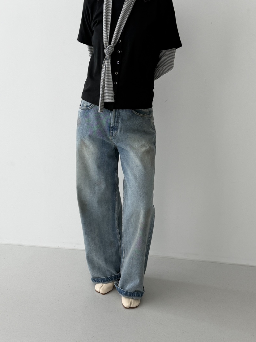 KARE/WEREPIECE韓國直郵實拍女士新品時尚職業26春夏牛仔褲KARE/WEREPIECE牛仔褲