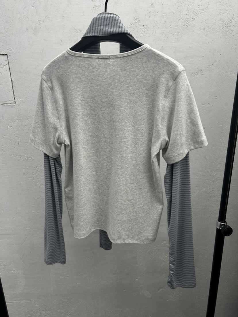 KARE/WEREPIECE韓國代購女裝新款熱賣長袖T恤含圍巾假兩件KARE/WEREPIECE長袖T恤