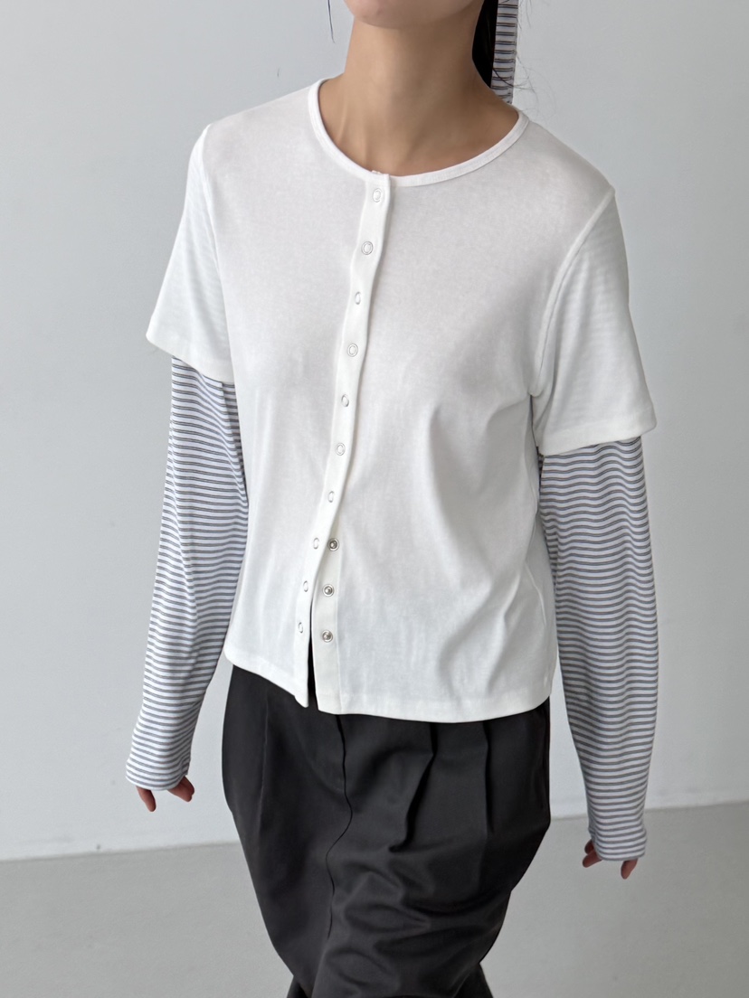 KARE/WEREPIECE韓國代購女裝新款熱賣長袖T恤含圍巾假兩件KARE/WEREPIECE長袖T恤