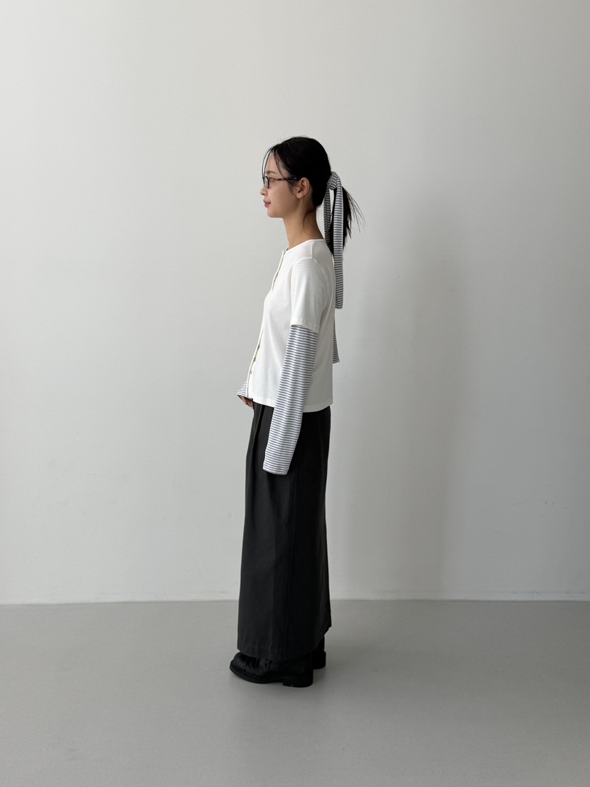 KARE/WEREPIECE韓國代購女裝新款熱賣長袖T恤含圍巾假兩件KARE/WEREPIECE長袖T恤