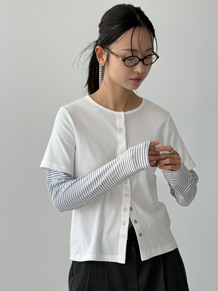 KARE/WEREPIECE韓國代購女裝新款熱賣長袖T恤含圍巾假兩件KARE/WEREPIECE長袖T恤