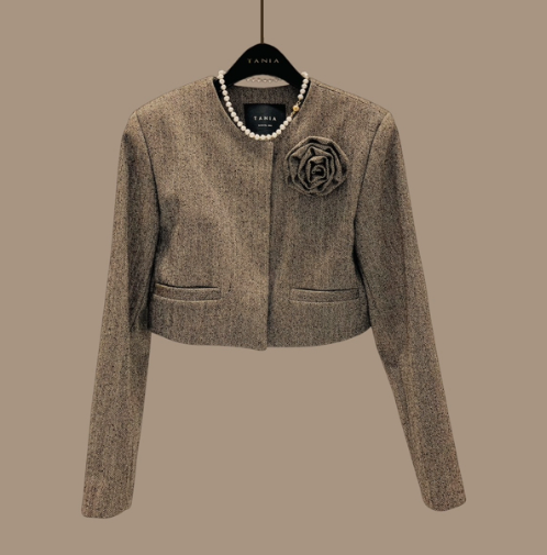 TANIA韓國直郵女裝新款26春夏職業時尚熱賣推薦夾克不含項鏈TANIA夾克圖色1