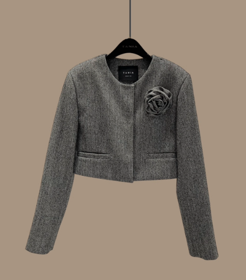 TANIA韓國直郵女裝新款26春夏職業時尚熱賣推薦夾克不含項鏈TANIA夾克圖色2