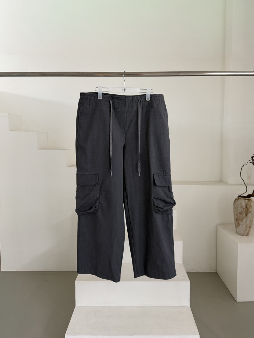 OATMEAL韓國直郵實拍女士新款26春夏熱賣時尚人氣休閑休閑褲OATMEAL休閑褲圖色2