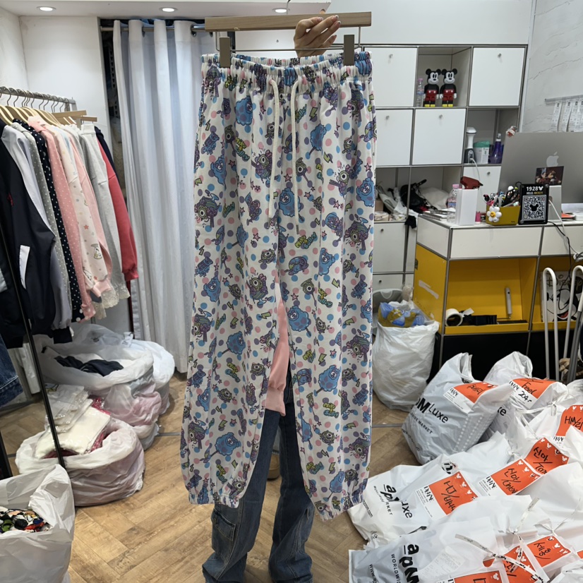 DE LINE韓國東大門代購女裝新款26春夏推薦時尚休閑休閑褲DE LINE休閑褲圖色1