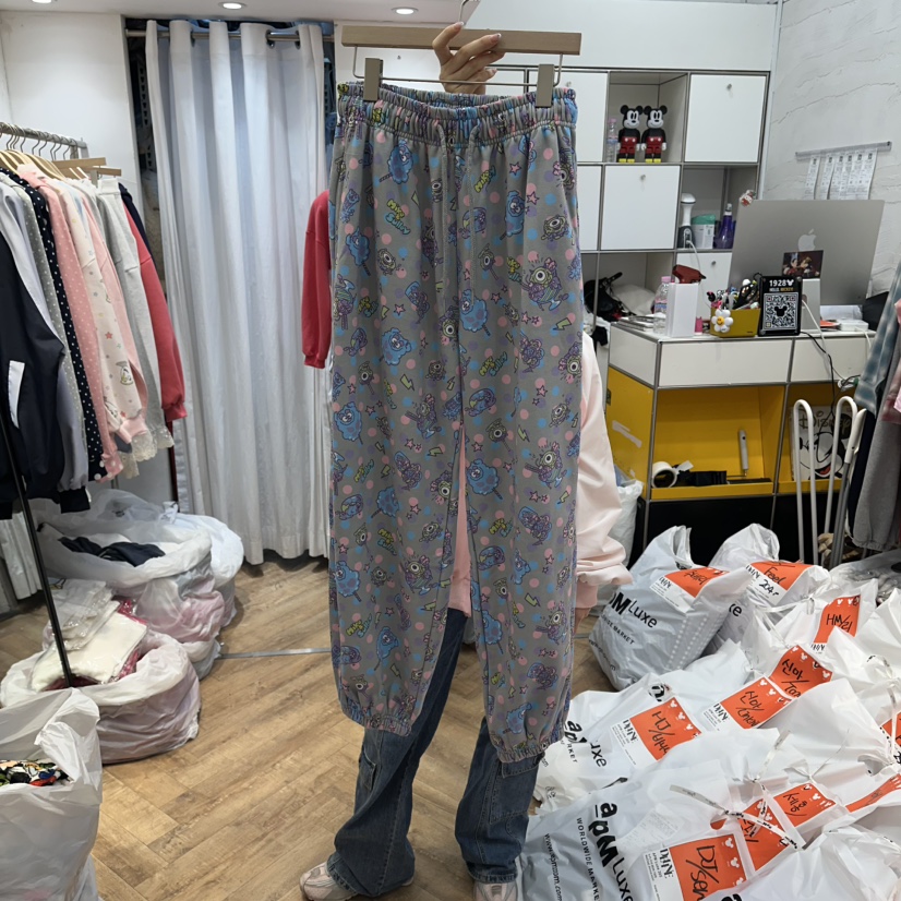 DE LINE韓國東大門代購女裝新款26春夏推薦時尚休閑休閑褲DE LINE休閑褲圖色2