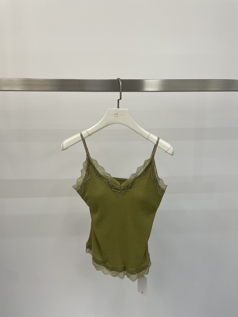 BETTER韓國代購女士新品時尚26春夏人氣推薦吊帶背心蕾絲BETTER吊帶/背心圖色1