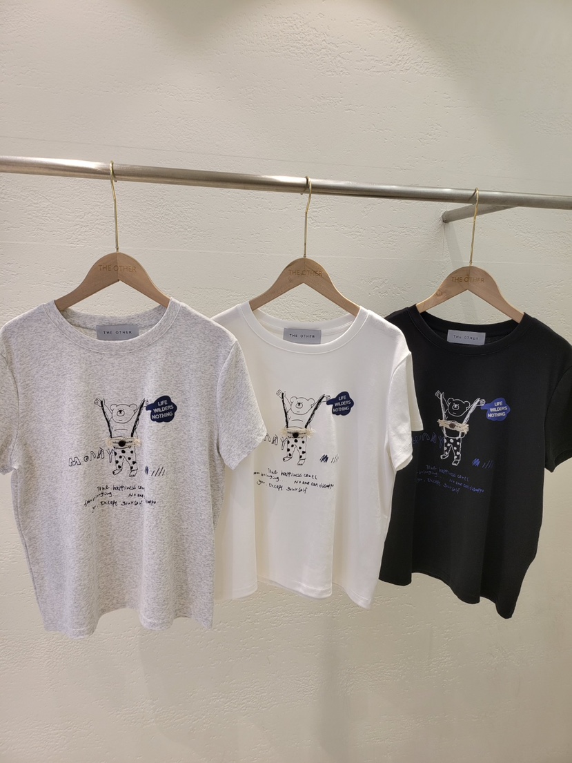 THE OTHER韓國代購女士新款職業時尚熱賣26春夏T恤泰迪熊THE OTHERT恤