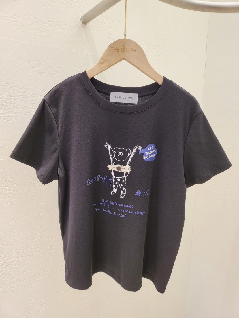 THE OTHER韓國代購女士新款職業時尚熱賣26春夏T恤泰迪熊THE OTHERT恤圖色2