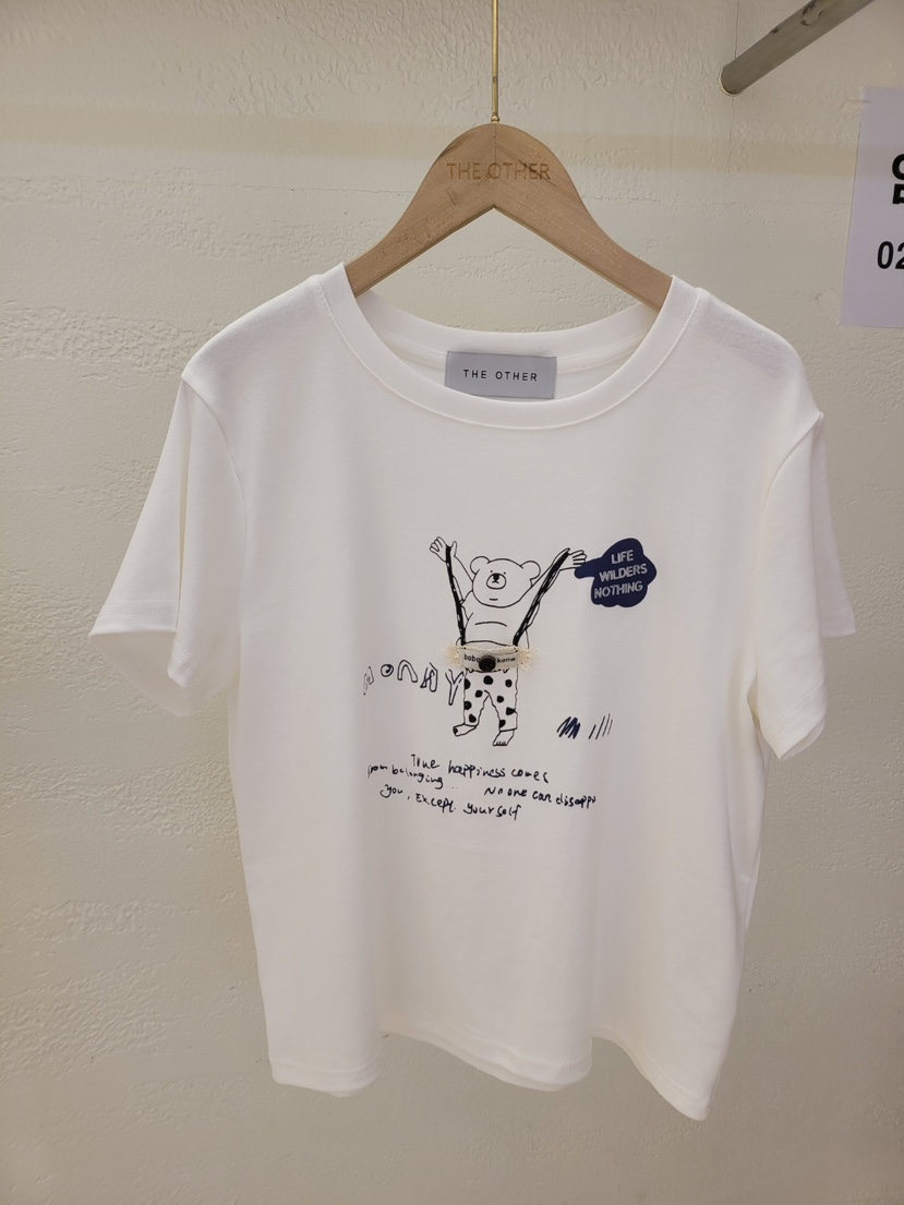 THE OTHER韓國代購女士新款職業時尚熱賣26春夏T恤泰迪熊THE OTHERT恤圖色3