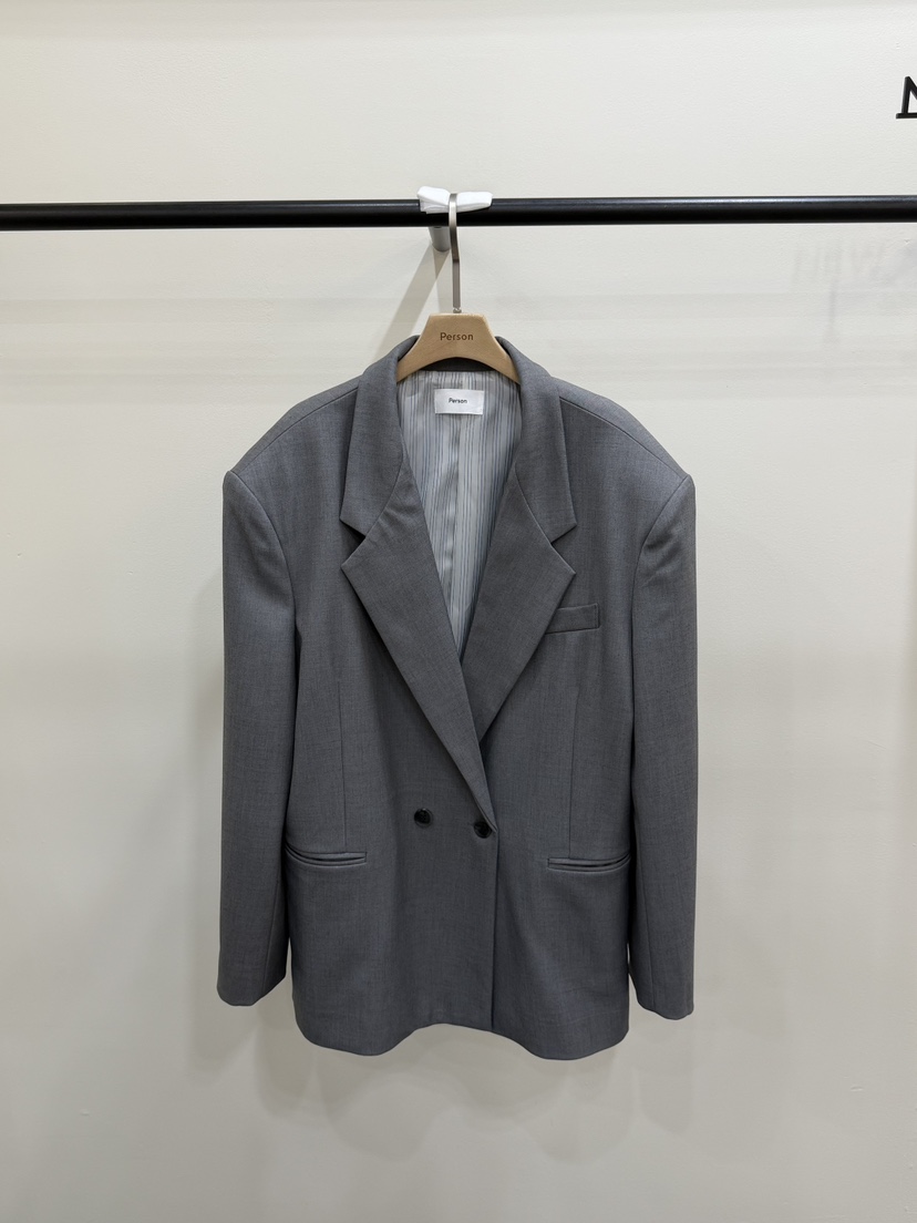 PERSON韓國直郵實拍女士新品職業推薦熱賣26春夏時尚夾克PERSON夾克圖色1