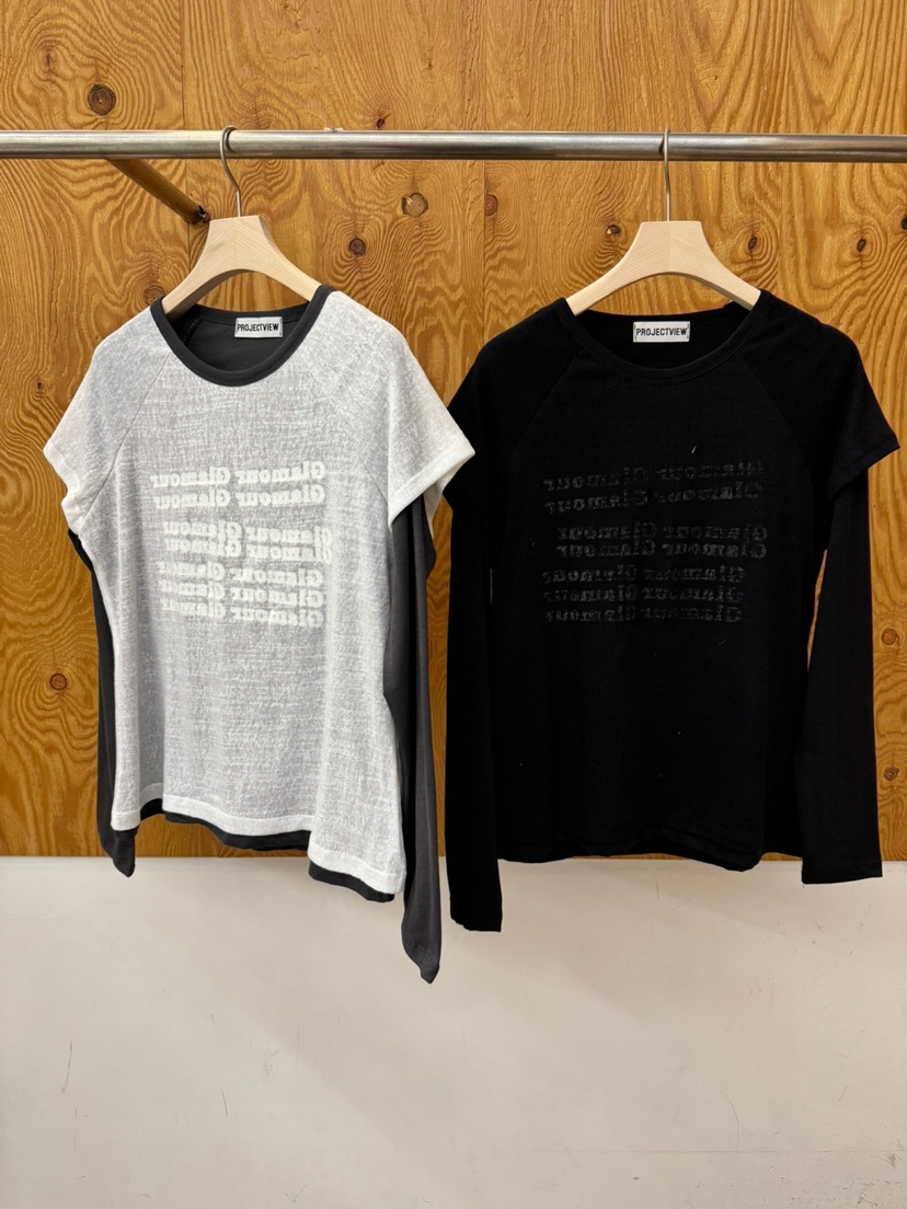 PROJECTVIEW韓國東大門代購女裝新品休閑熱賣長袖T恤假兩件PROJECTVIEW長袖T恤