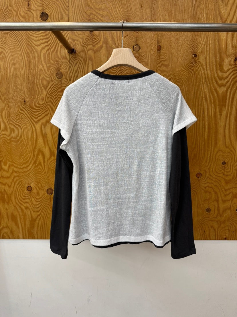 PROJECTVIEW韓國東大門代購女裝新品休閑熱賣長袖T恤假兩件PROJECTVIEW長袖T恤