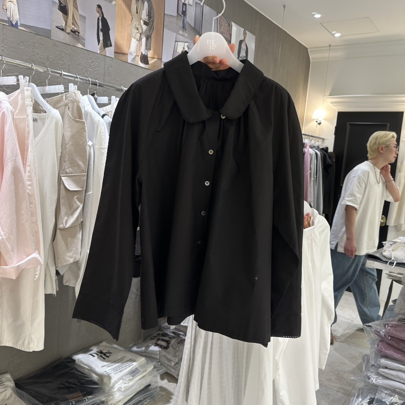 MIXXIN韓國直郵實拍女士新品熱賣推薦人氣時尚襯衫蕾絲衫MIXXIN襯衫/蕾絲衫圖色2