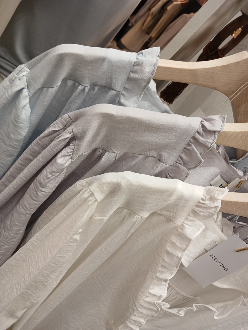 X韓國東大門直郵女裝新款熱賣職業人氣休閑26春夏連衣裙含腰繩BLOWING連衣裙