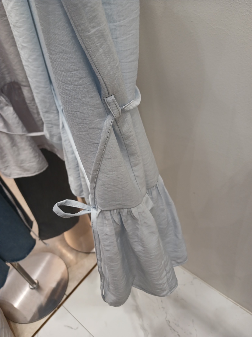 X韓國東大門直郵女裝新款熱賣職業人氣休閑26春夏連衣裙含腰繩BLOWING連衣裙