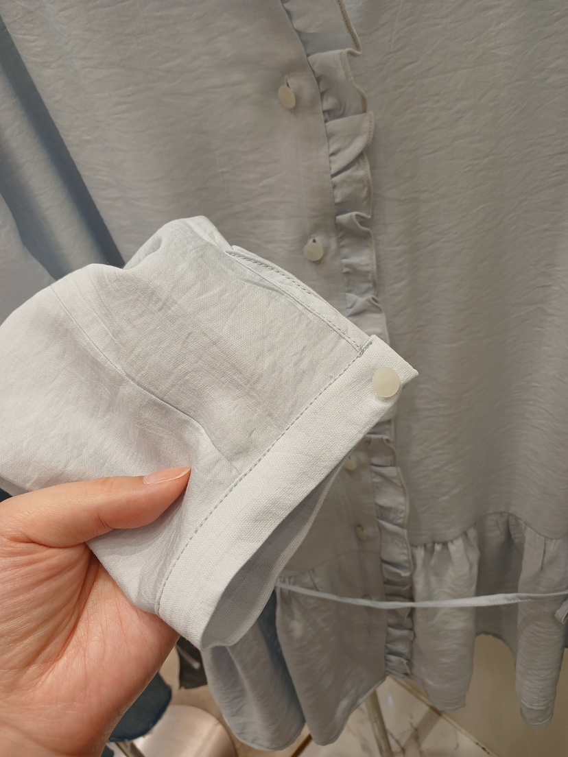 X韓國東大門直郵女裝新款熱賣職業人氣休閑26春夏連衣裙含腰繩BLOWING連衣裙