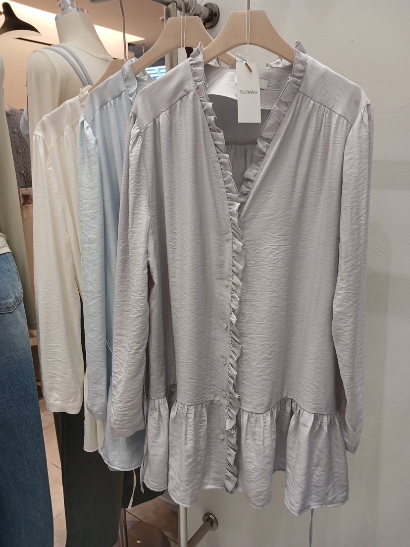 X韓國東大門直郵女裝新款熱賣職業人氣休閑26春夏連衣裙含腰繩BLOWING連衣裙圖色2