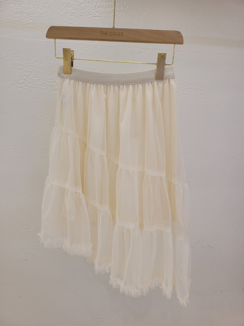 THE OTHER韓國直郵實拍女士新品休閑職業半身裙中短裙透視THE OTHER半身裙/中短裙圖色1