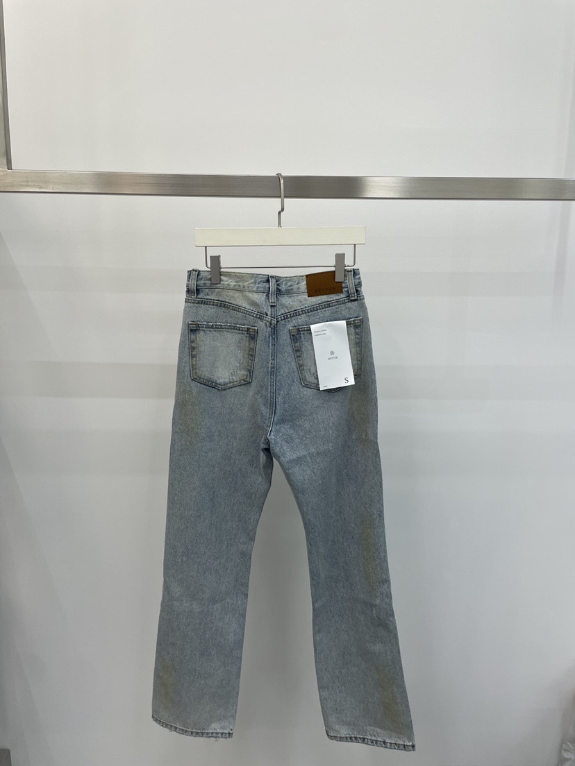 BETTER韓國東大門代購女裝新款人氣推薦牛仔褲水洗牛仔布BETTER牛仔褲