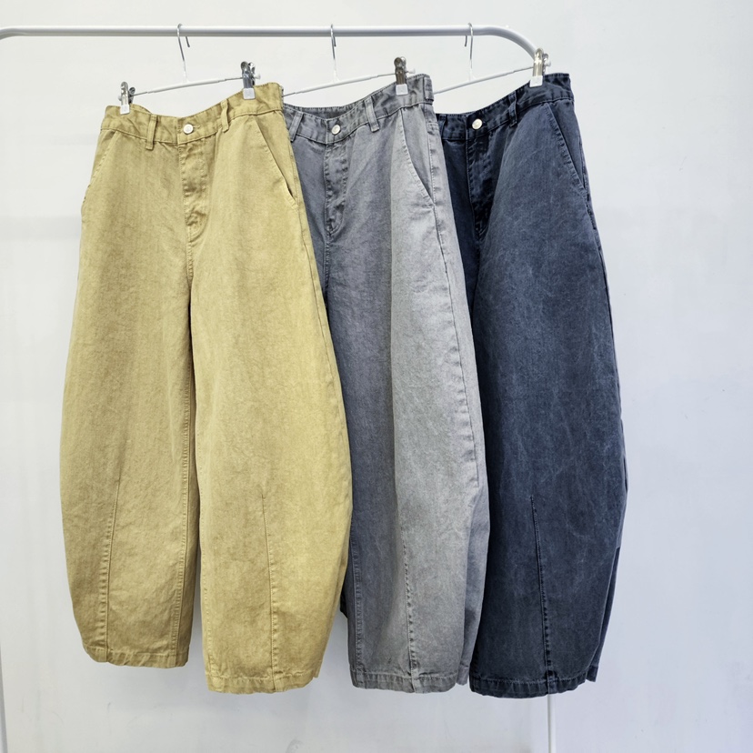 LA BLOOM韓國東大門代購女裝新款推薦26春夏職業牛仔褲紐扣La Bloom牛仔褲