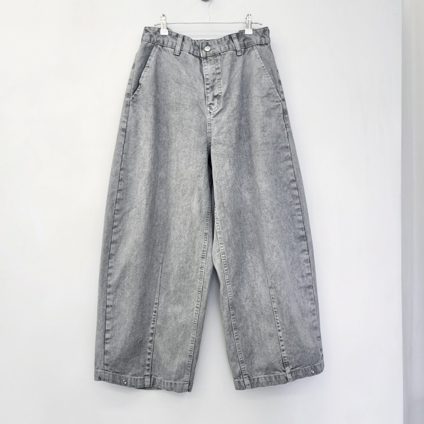 LA BLOOM韓國東大門代購女裝新款推薦26春夏職業牛仔褲紐扣La Bloom牛仔褲圖色2