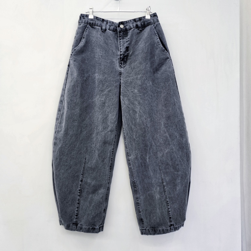 LA BLOOM韓國東大門代購女裝新款推薦26春夏職業牛仔褲紐扣La Bloom牛仔褲圖色3