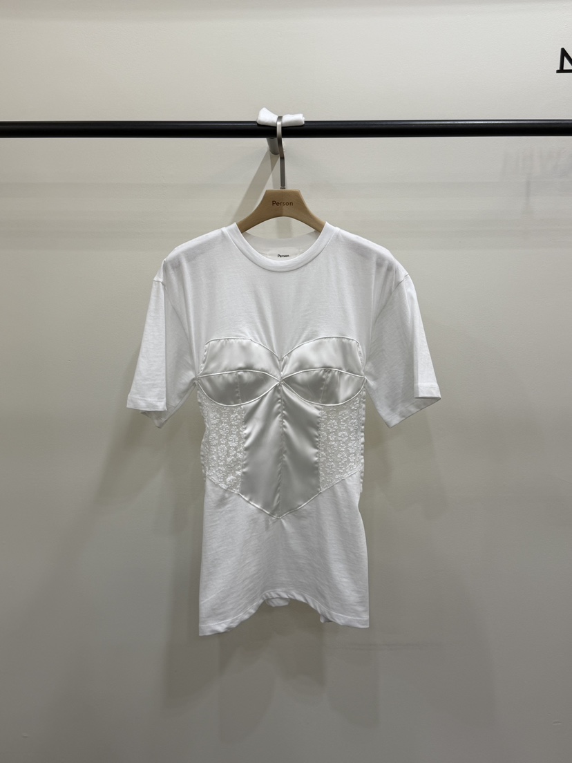 PERSON韓國直郵實拍女裝新款人氣26春夏熱賣時尚推薦休閑T恤PERSONT恤圖色1