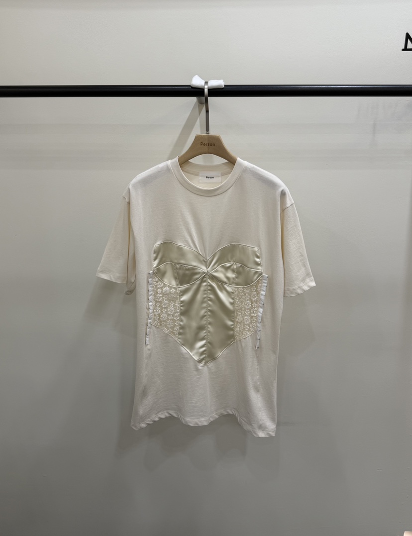 PERSON韓國直郵實拍女裝新款人氣26春夏熱賣時尚推薦休閑T恤PERSONT恤圖色2