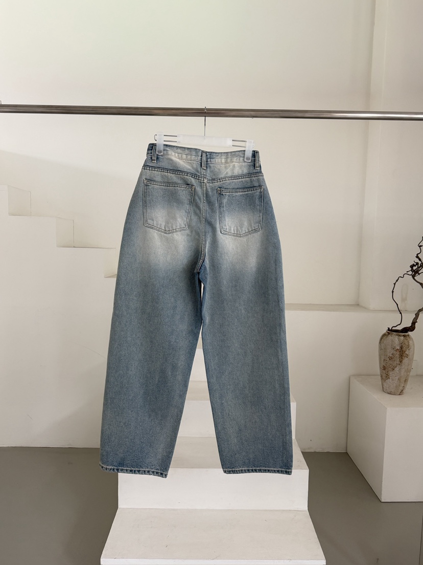 OATMEAL韓國代購女士新品時尚職業26春夏熱賣推薦休閑牛仔褲OATMEAL牛仔褲