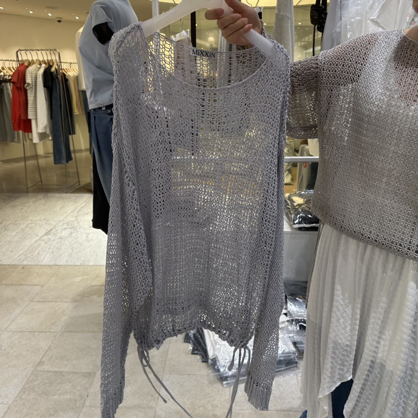 MIXXIN韓國東大門直郵女裝新款人氣職業休閑針織衫不含包MIXXIN針織衫圖色2藍色