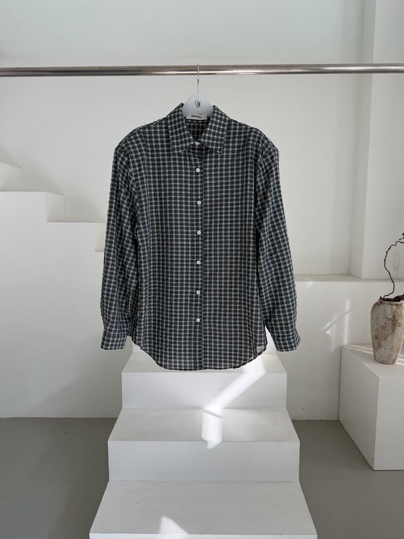 OATMEAL韓國代購女士新款推薦職業時尚26春夏人氣襯衫蕾絲衫OATMEAL襯衫/蕾絲衫圖色2