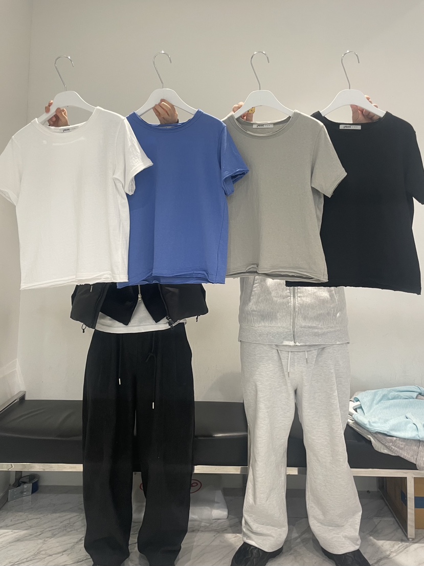 URBANE cloth韓國直郵實拍女士新款休閑26春夏推薦人氣T恤URBANE clothT恤