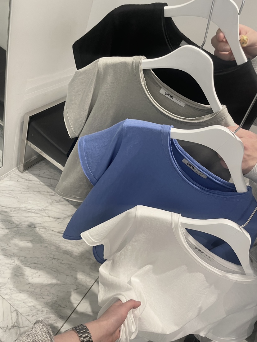 URBANE cloth韓國直郵實拍女士新款休閑26春夏推薦人氣T恤URBANE clothT恤