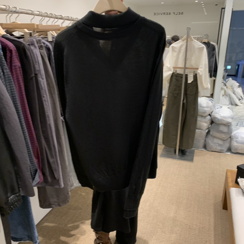 SELF SERVICE韓國東大門直郵女裝新品休閑時尚針織衫雙層SELF SERVICE針織衫