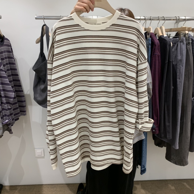 SELF SERVICE韓國代購女士新款時尚人氣熱賣26春夏長袖T恤SELF SERVICE長袖T恤圖色1