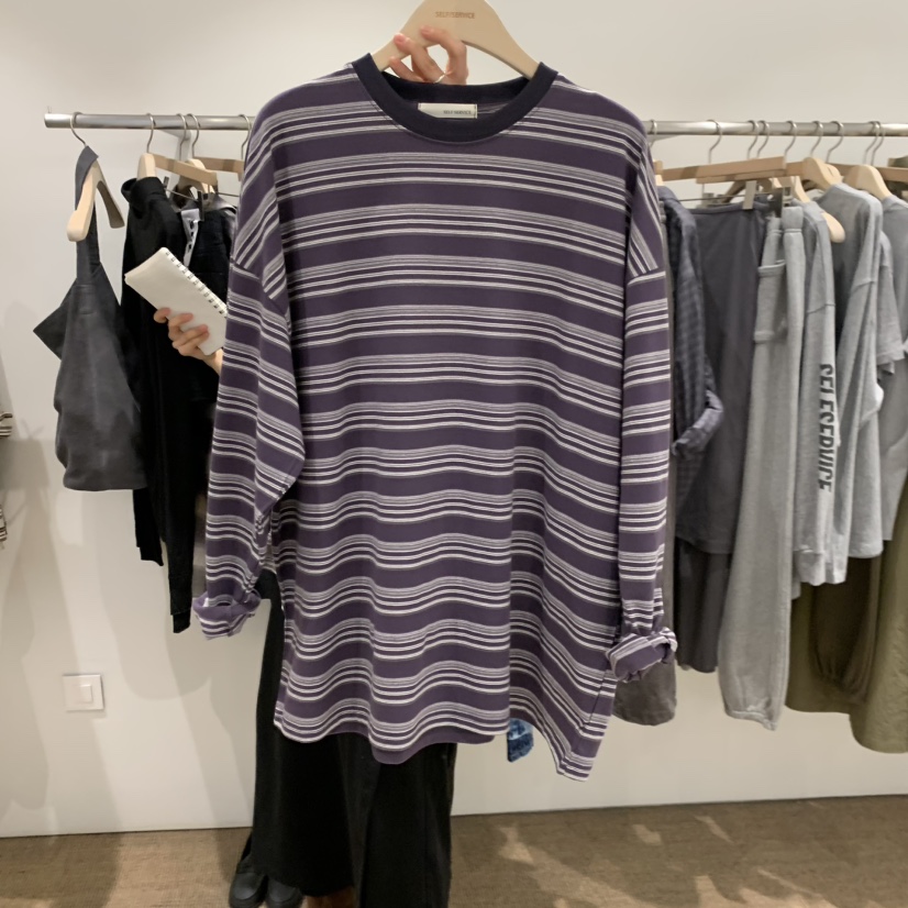 SELF SERVICE韓國代購女士新款時尚人氣熱賣26春夏長袖T恤SELF SERVICE長袖T恤圖色2