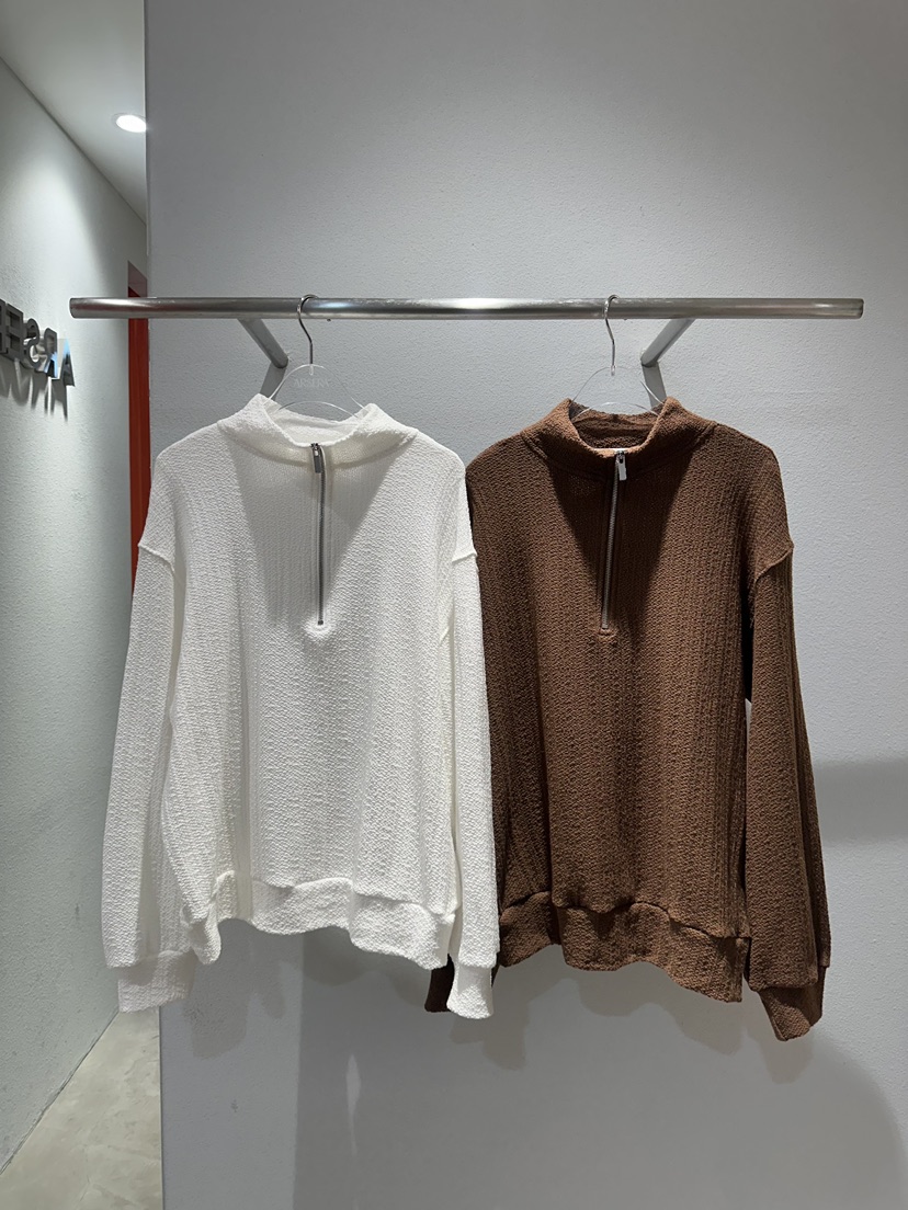 ARSERA韓國直郵實拍女士新款26春夏推薦職業熱賣針織衫拉鏈ARSERA針織衫