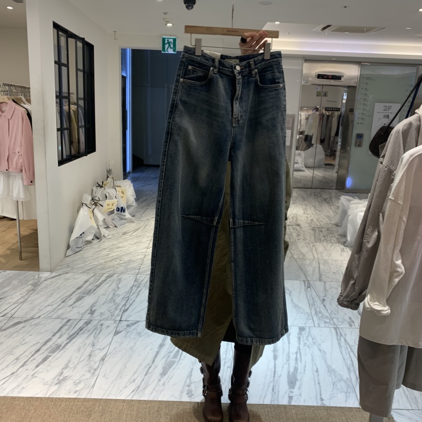 SELF SERVICE韓國直郵實拍女裝新款休閑26春夏人氣牛仔褲SELF SERVICE牛仔褲圖色1