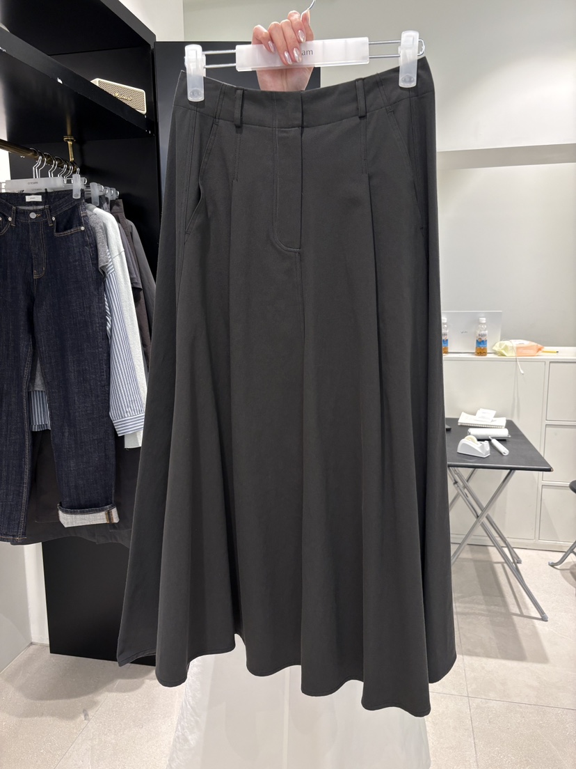 CREAM-P韓國代購女裝新款熱賣職業人氣時尚長裙喇叭棉質CREAM-P長裙圖色3