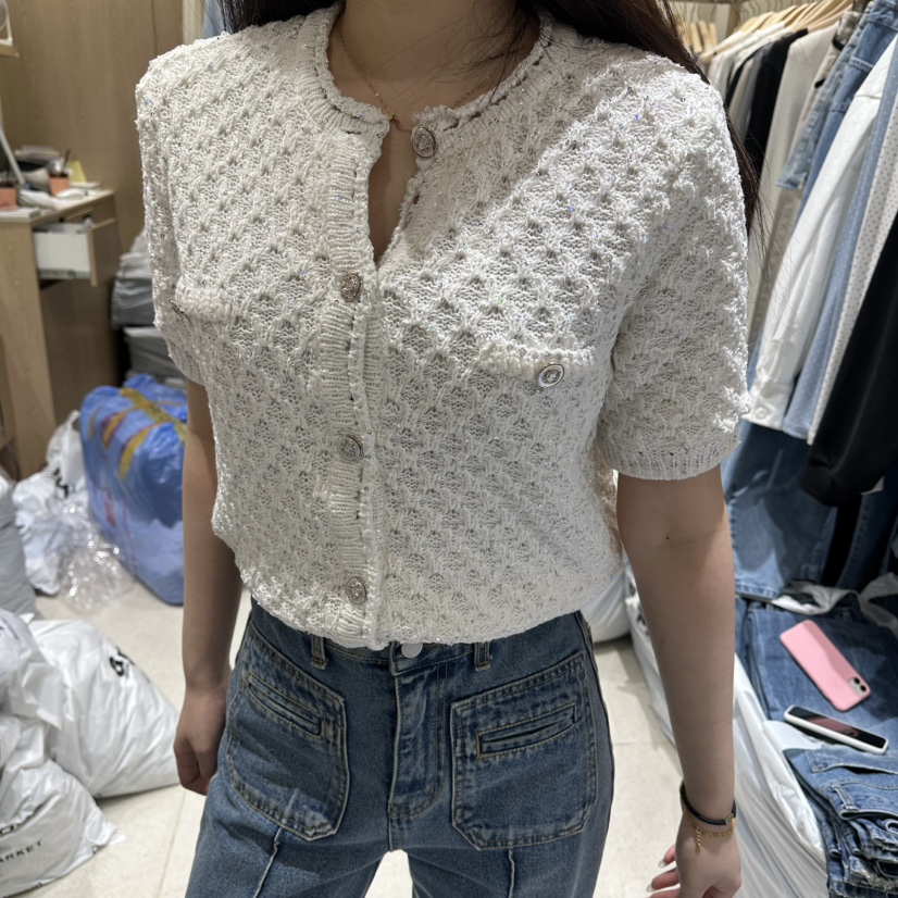 VINTAGE VIBE韓國直郵實拍女裝新品時尚熱賣休閑針織衫開衫VINTAGE VIBE針織衫圖色1