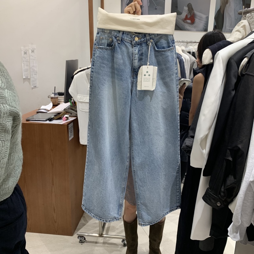 TEMPTING韓國東大門直郵女裝新款26春夏時尚熱賣職業牛仔褲TEMPTING牛仔褲圖色1